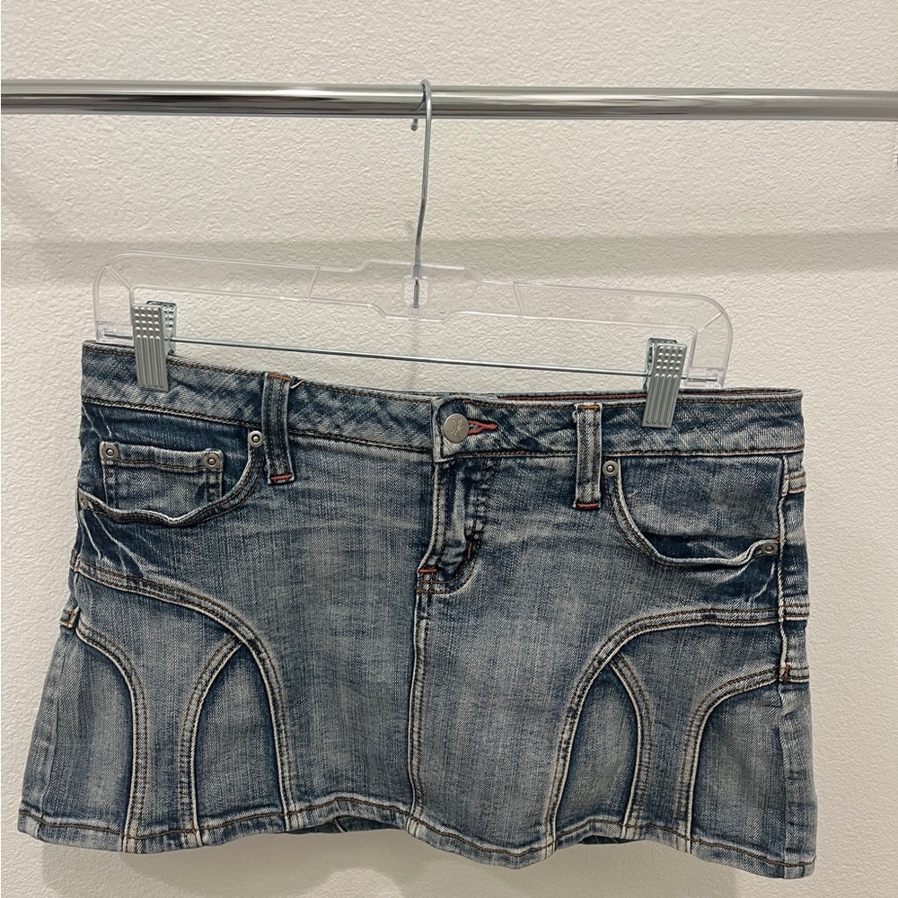 No Boundaries Denim Mini Skirt